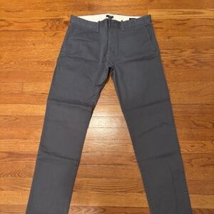 JCrew Men's flat front cotton pants